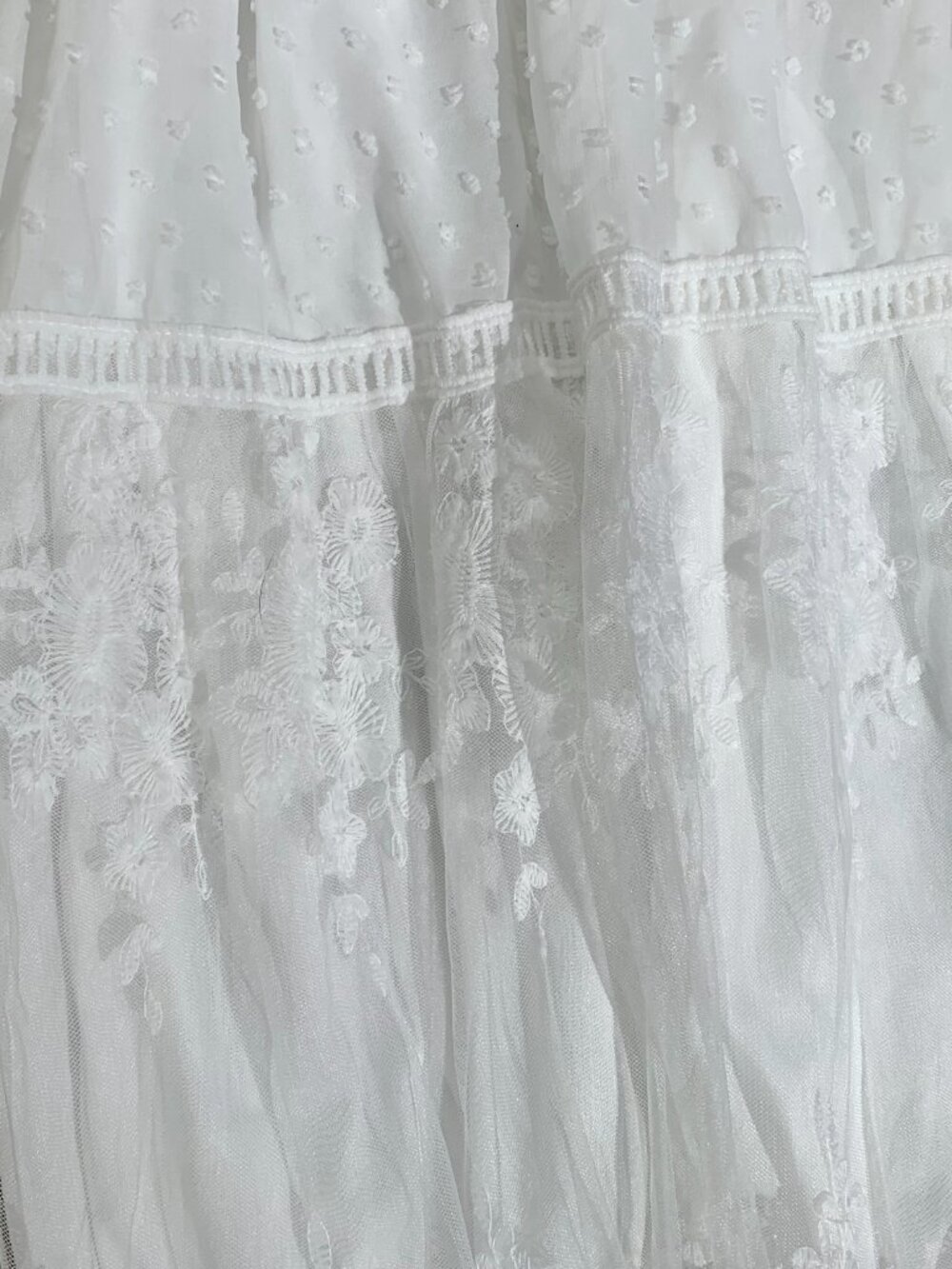 Vintage Boho Lace Wedding Dress Womens Small - Picture 6 of 16